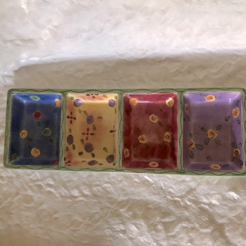 Sango Sweet Shoppe Sue Zipkin Watercolors Blueberry Sky 3000 Divided Tray